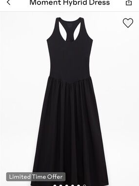 Athleta Black Racerback Hybrid Maxi Dress
